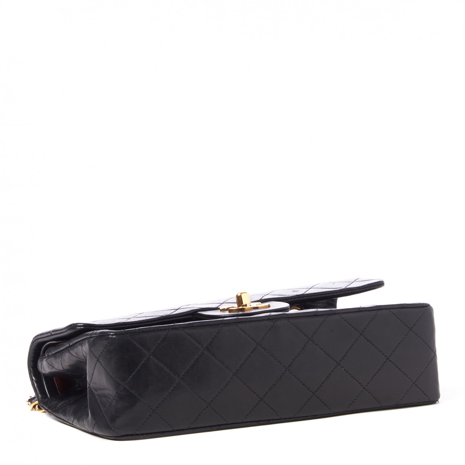 Chanel Lambskin Quilted Small Double Flap Black 3 of 9