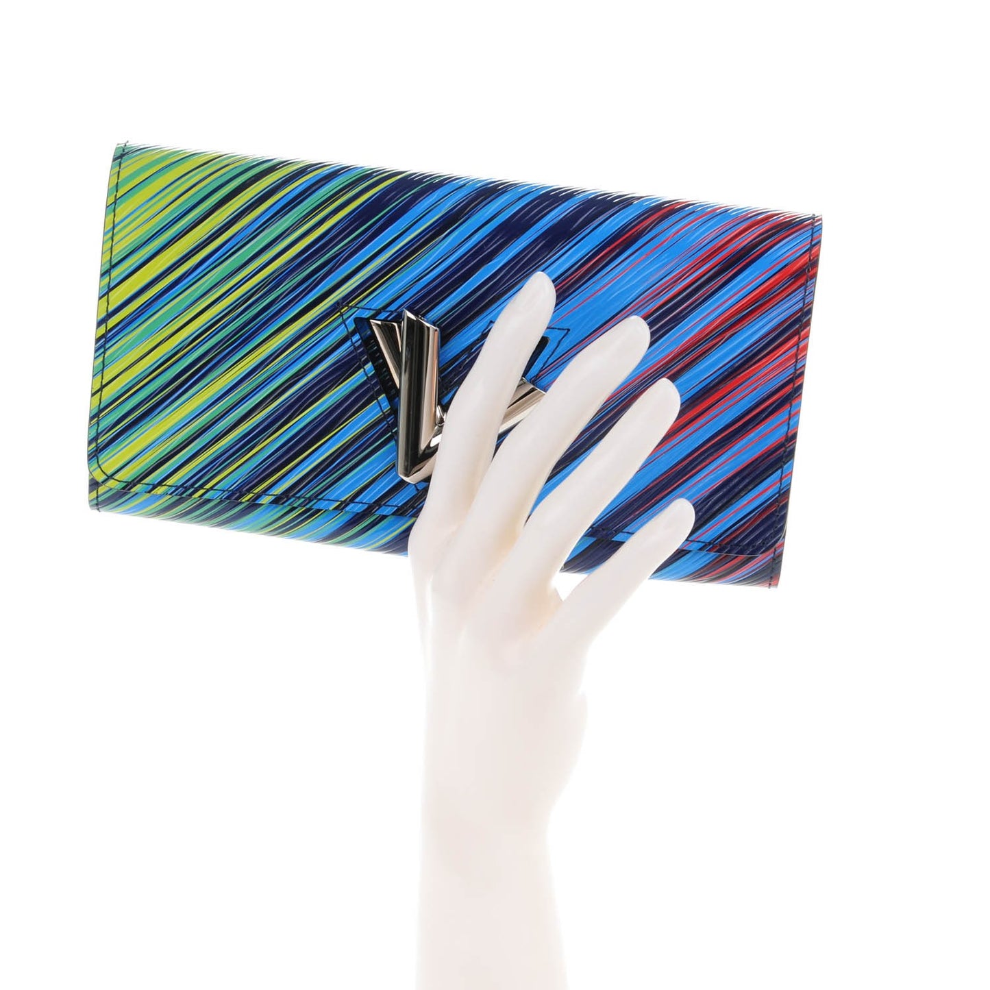 Epi Tropical Printed Twist Wallet Vert Rouge