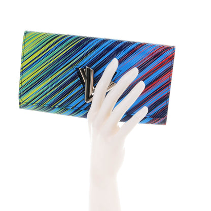 Louis Vuitton Epi Tropical Printed Twist Wallet Vert Rouge 2 of 7