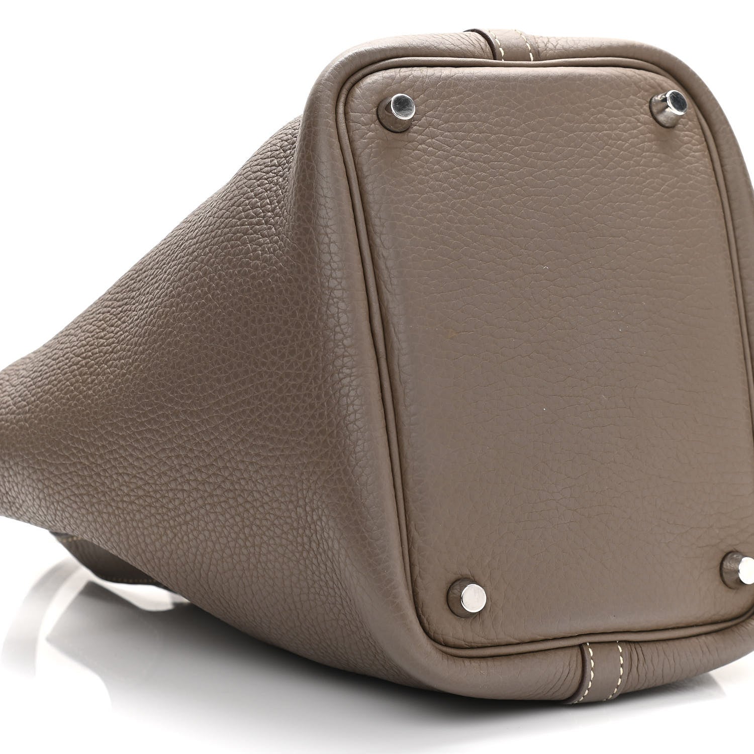 Hermes Taurillon Clemence Picotin Lock 18 PM Etoupe 9 of 12