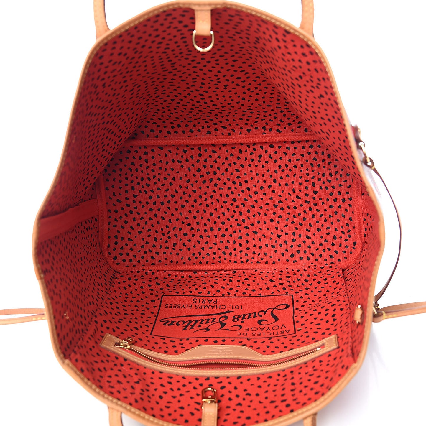 Monogram Kusama Waves Neverfull MM Red
