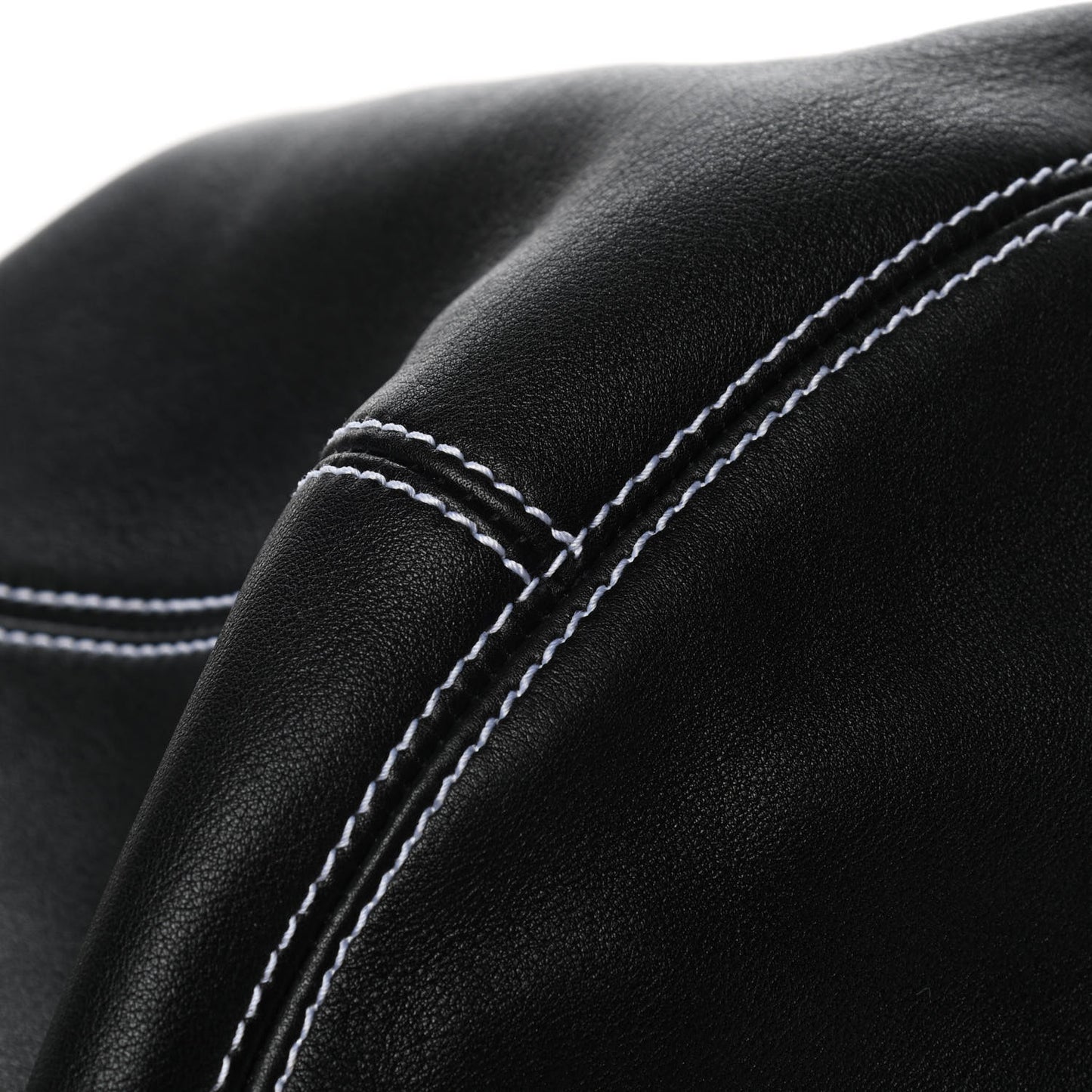 Calfskin Round Air Hobo Large Black