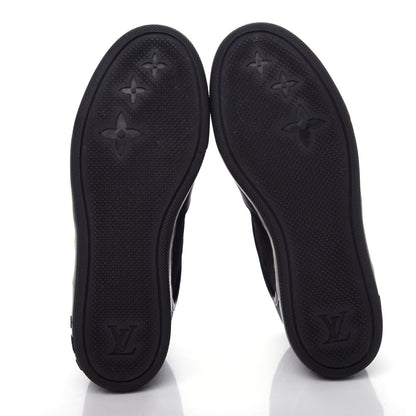 Louis Vuitton Epi Suede Postmark Wedge Sneakers 38 Black 6 of 10