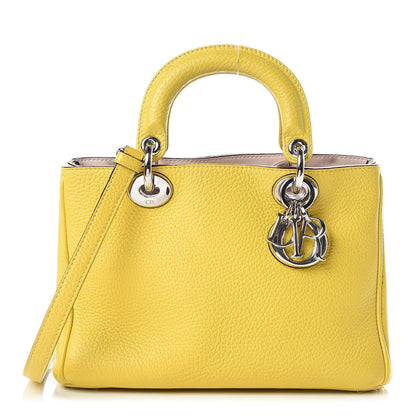 Christian Dior Bullcalf Mini Diorissimo Tote Vert Acide 1 of 9
