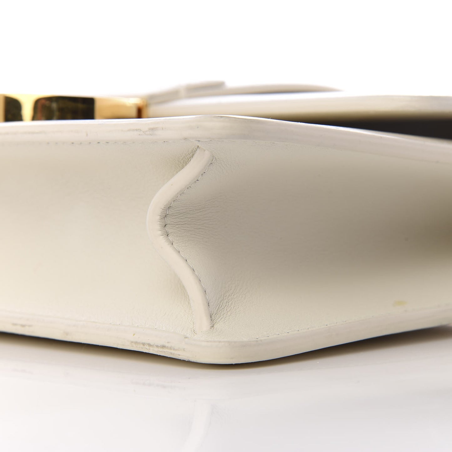 Calfskin 30 Montaigne Flap Bag White