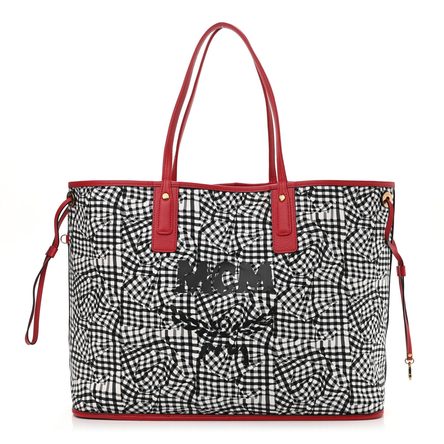 Visetos Large Liz Reversible Shopper Tote Ruby Red