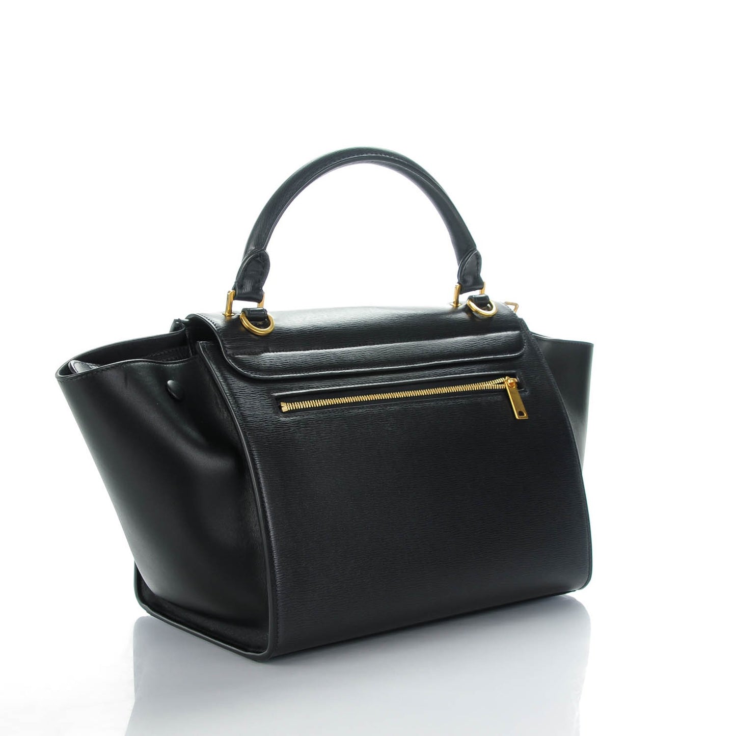 Liege Calfskin Small Trapeze Black