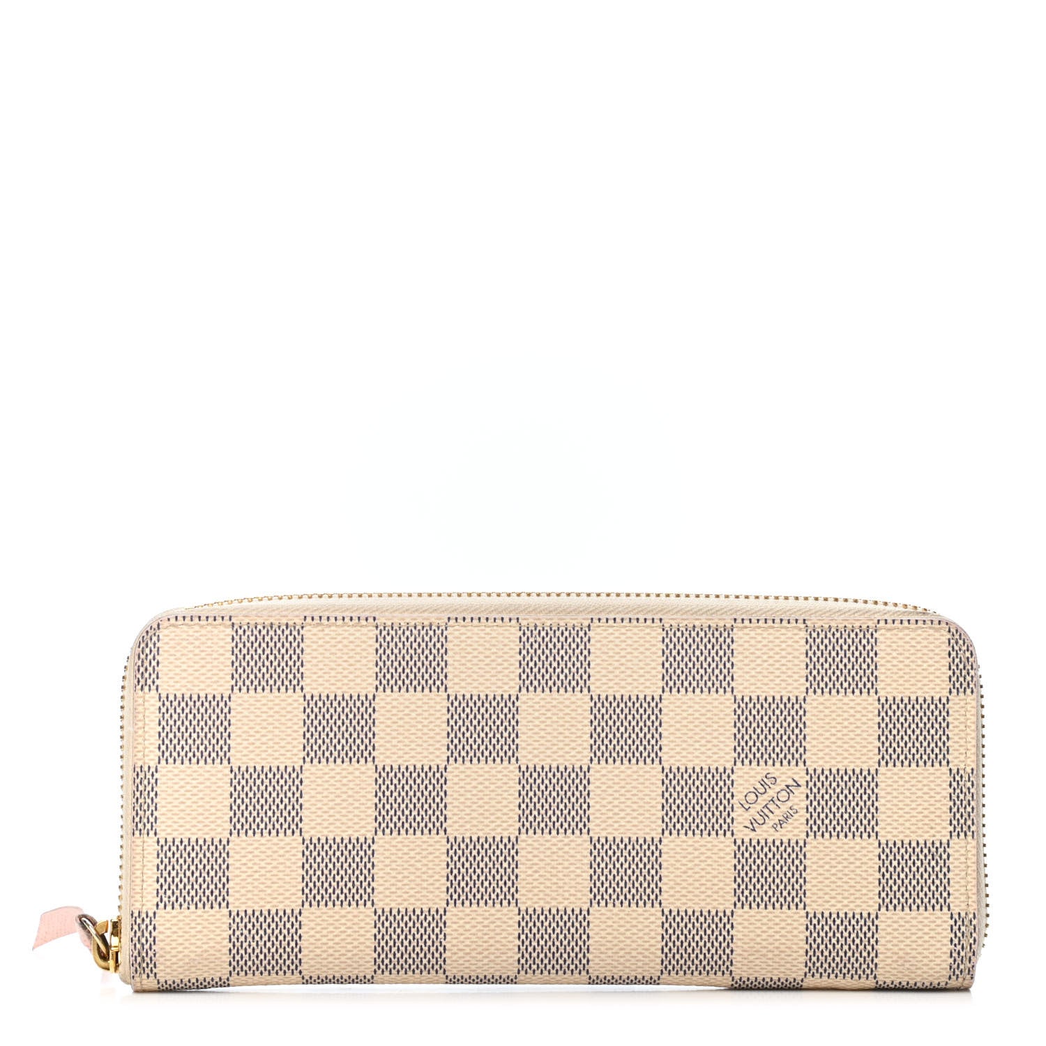 Louis Vuitton Damier Azur Clemence Wallet Rose Ballerine 1 of 5