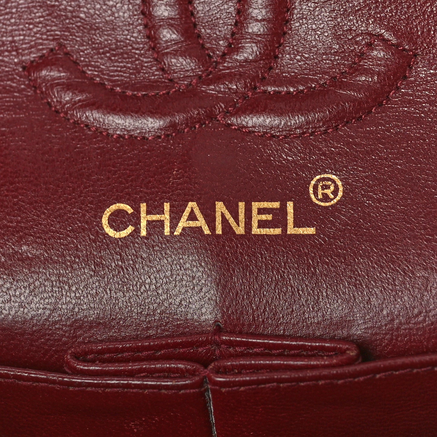 Lambskin Quilted Small Double Flap Navy