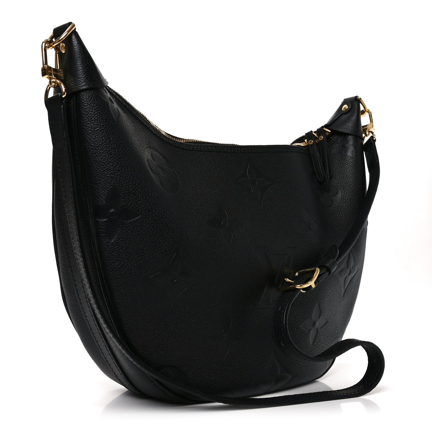 Empreinte Monogram Giant Loop Hobo Black