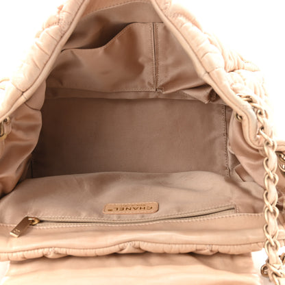 Chanel Lambskin Bubble Quilt Accordion Flap Beige 4 of 11