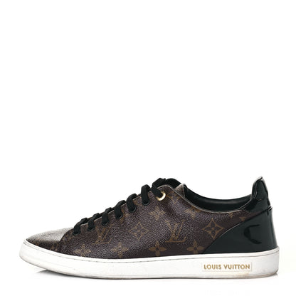 Louis Vuitton Patent Monogram Frontrow Sneakers 41 1 of 7