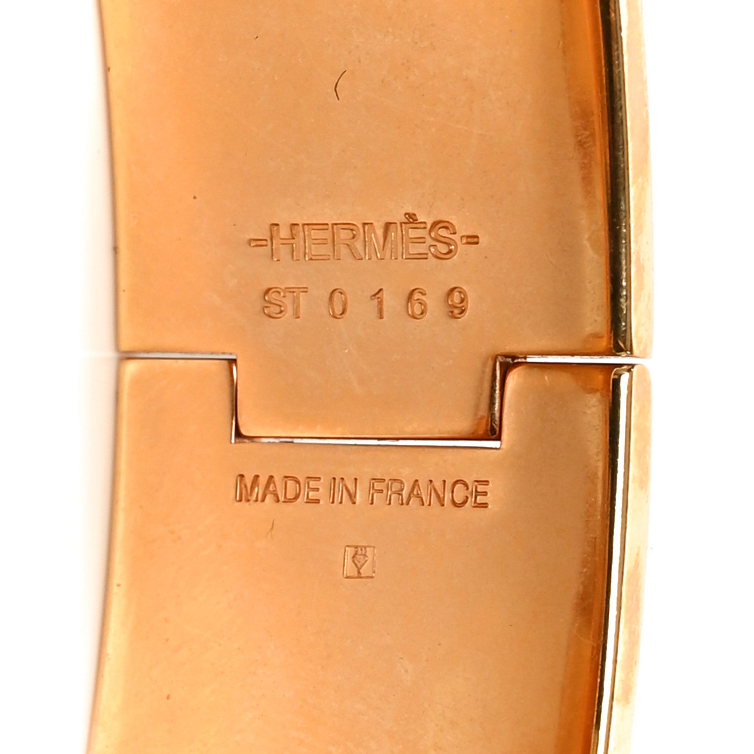 Hermes Enamel Wide Clic Clac H Bracelet GM Rose Candeur 4 of 4