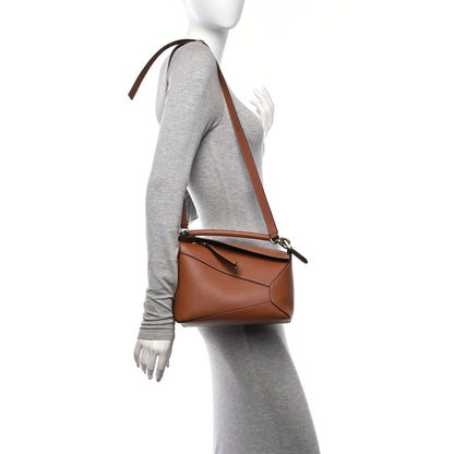 Loewe Calfskin Small Puzzle Edge Bag Tan 2 of 10