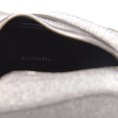 Balenciaga Glitter Calfskin Logo XS Everyday Camera Bag Silver 6 of 10