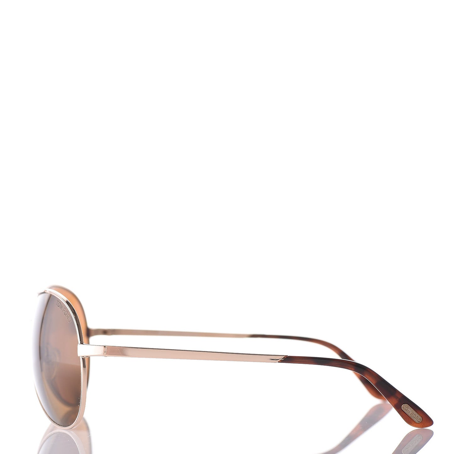 Metal Polarized Charles Aviator Sunglasses TF35 Gold