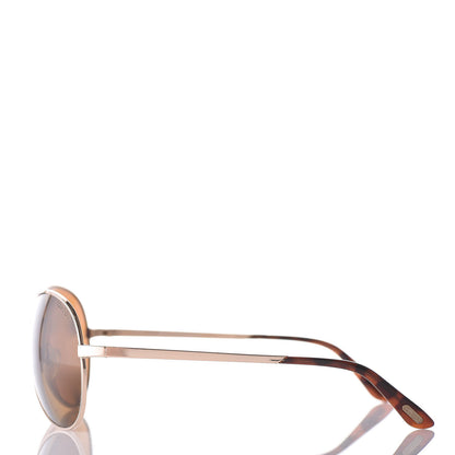 Tom Ford Metal Polarized Charles Aviator Sunglasses TF35 Gold 2 of 7