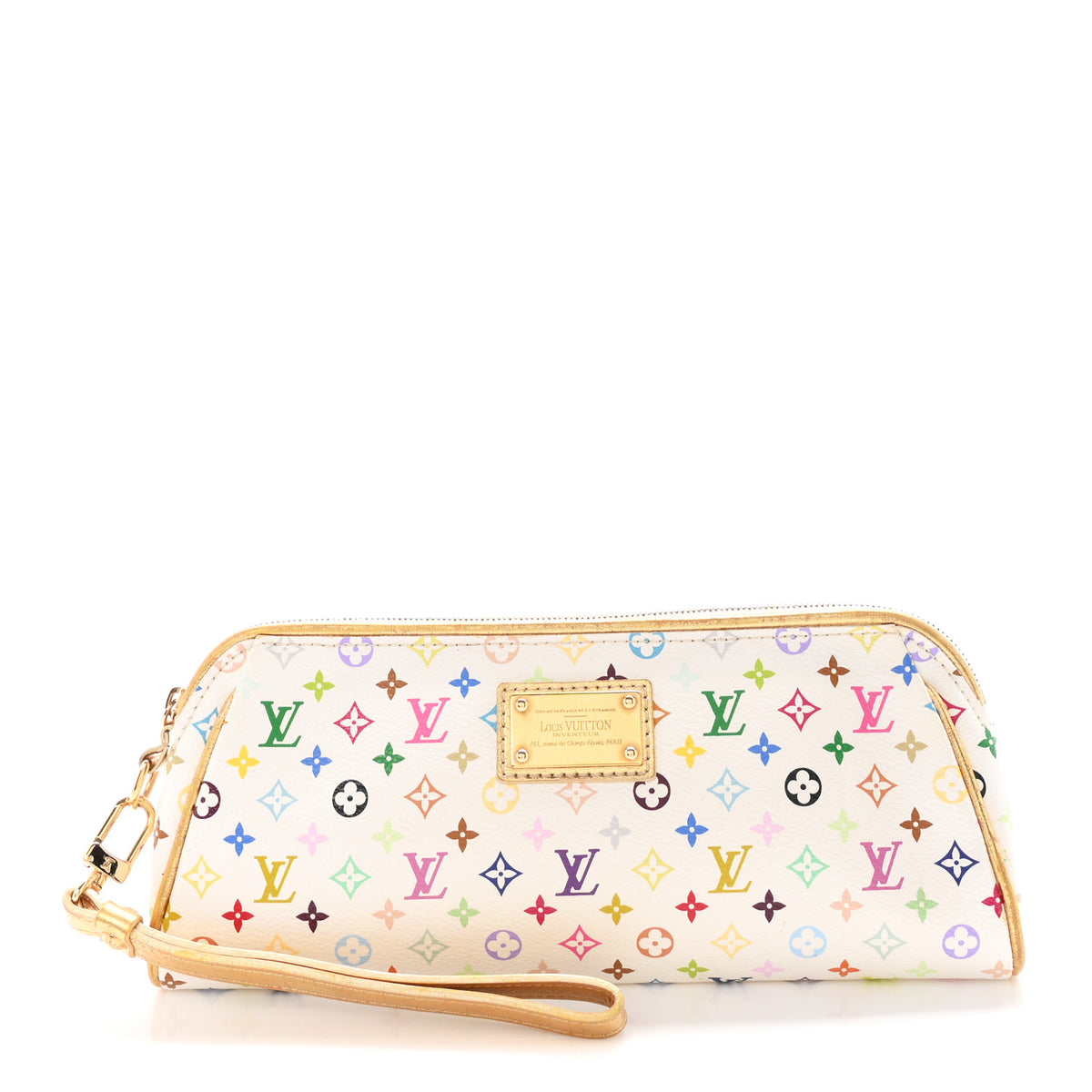 Louis Vuitton Monogram Multicolor Kate Clutch White 1 of 7