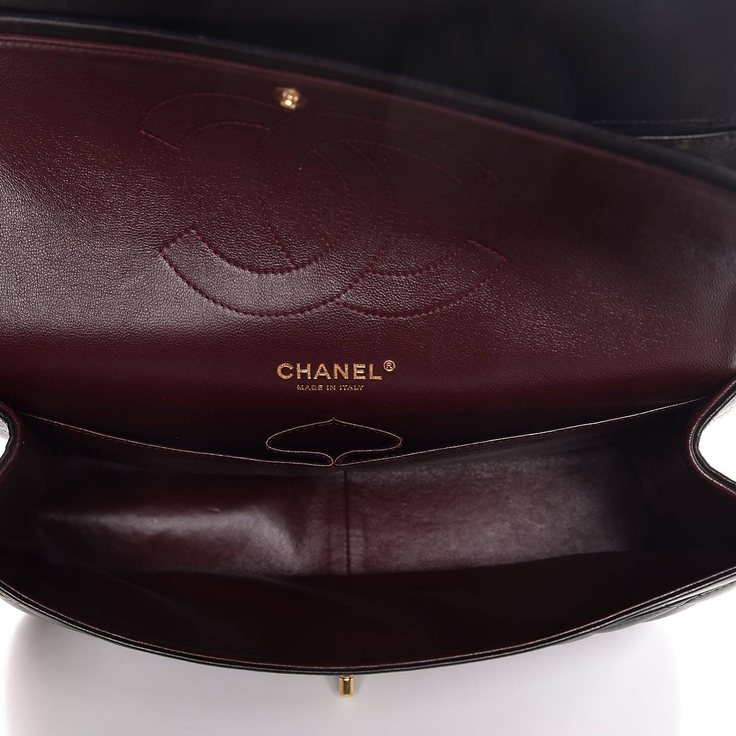 Chanel Lambskin Quilted Jumbo Double Flap Black 6 of 8