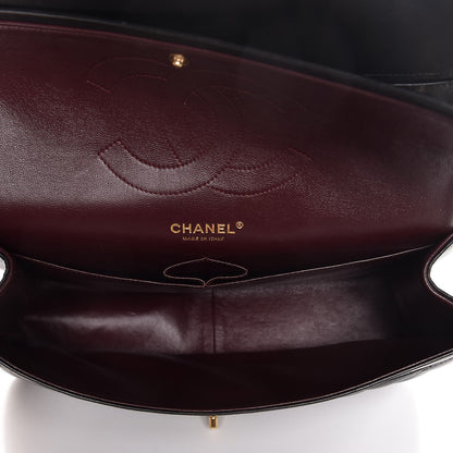 Chanel Lambskin Quilted Jumbo Double Flap Black 6 of 8