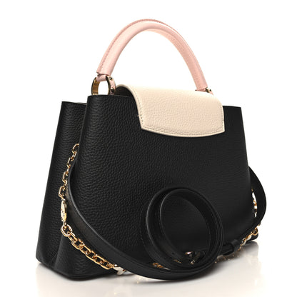 Louis Vuitton Taurillon Capucines MM Black 3 of 10
