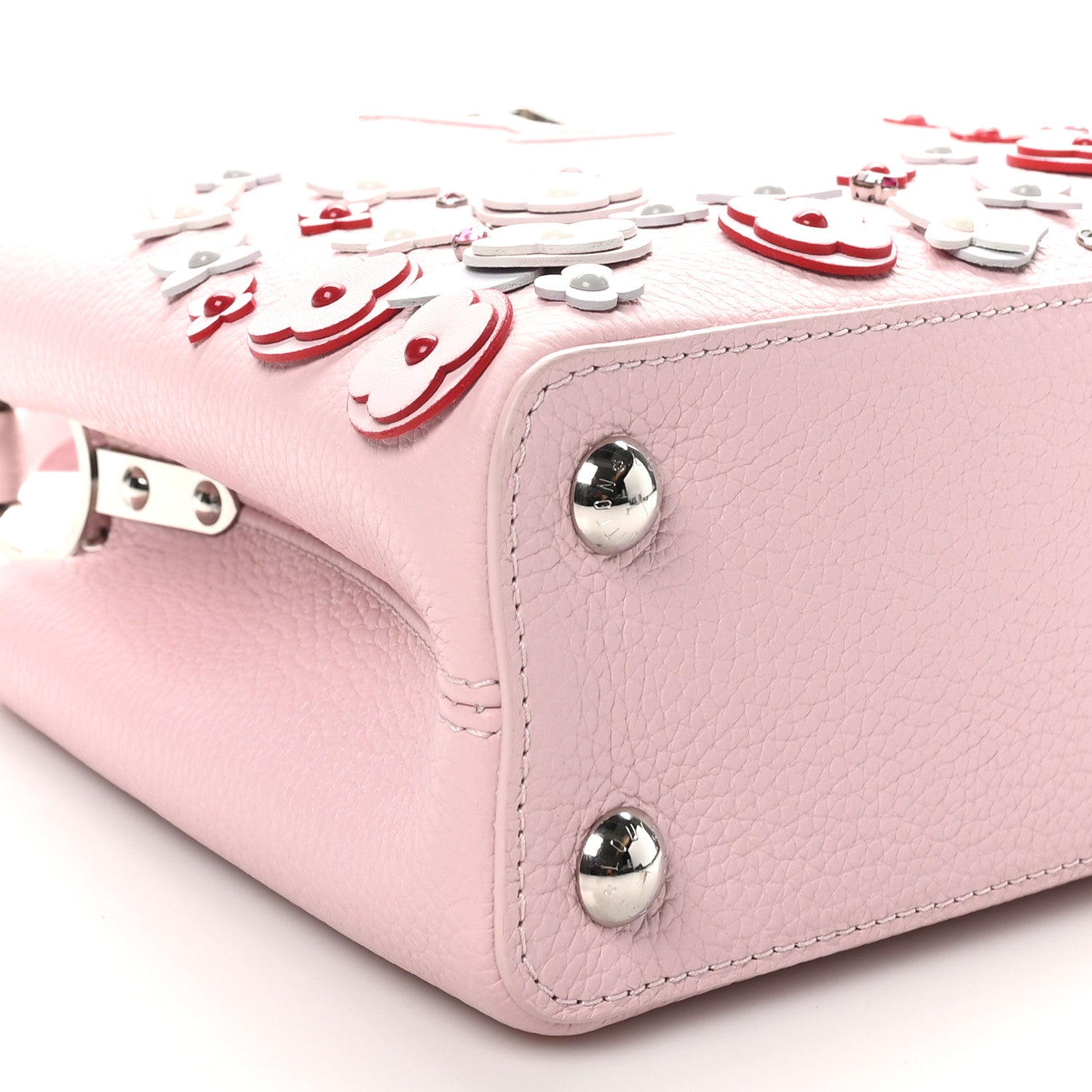 Louis Vuitton Taurillon Mechanical Flowers Capucines BB Magnolia 8 of 10