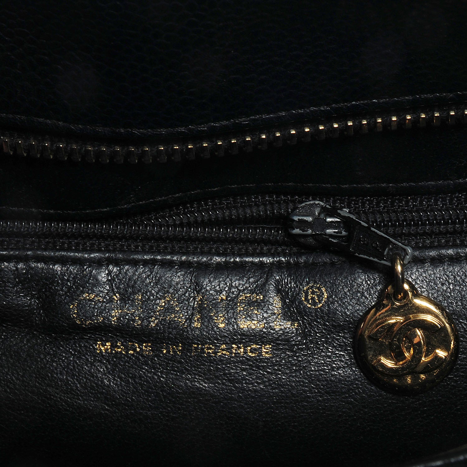 Chanel Caviar Medallion Tote Black 6 of 7