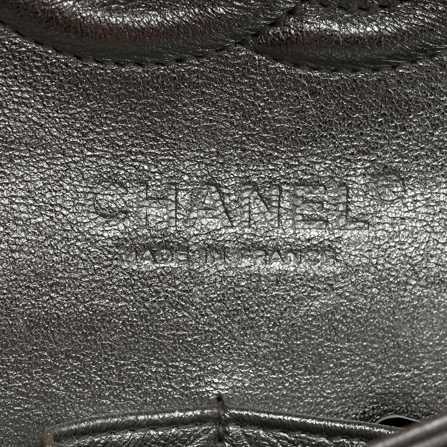 Chanel Metallic Lambskin Quilted Medium Double Flap Silver 6 of 15