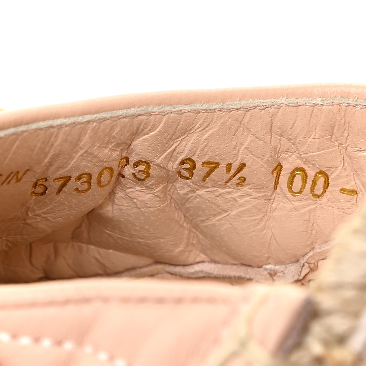 Nappa Matelasse GG Marmont Ankle Wrap Platform 35/120mm Espadrille Wedges 37.5 Skin Rose