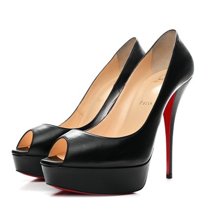 Christian Louboutin Kid Troca 140 Pumps 40.5 Black 7 of 18