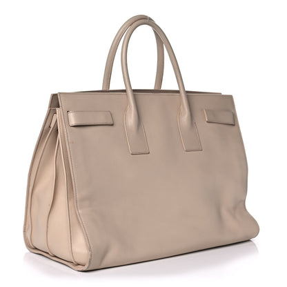 Saint Laurent Calfskin Large Sac de Jour Carryall Nude Powder 3 of 15