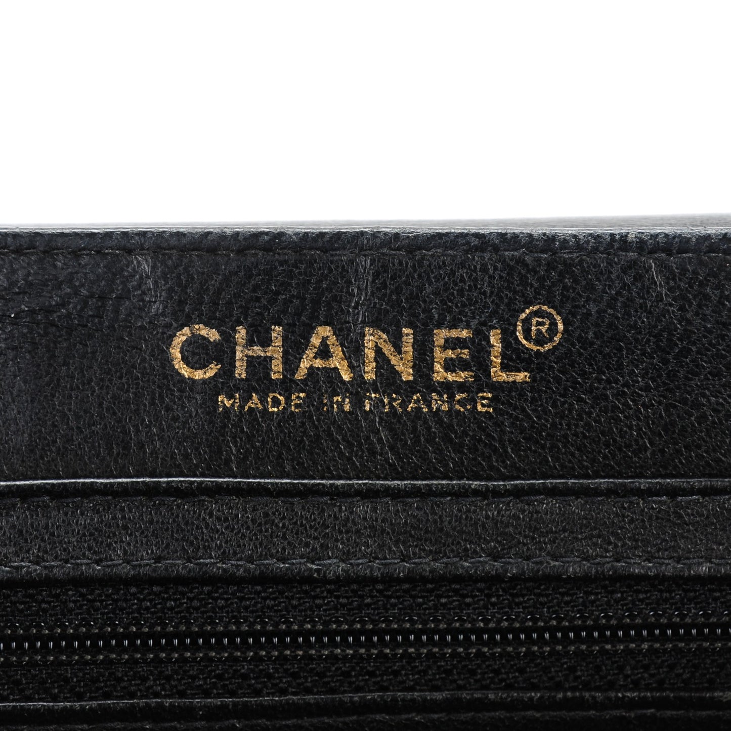 Patent Lambskin Chocolate Bar Accordion Flap Black Beige
