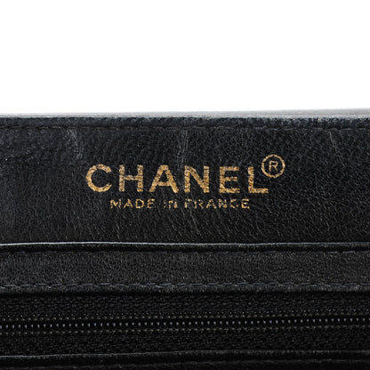 Chanel Patent Lambskin Chocolate Bar Accordion Flap Black Beige 6 of 6
