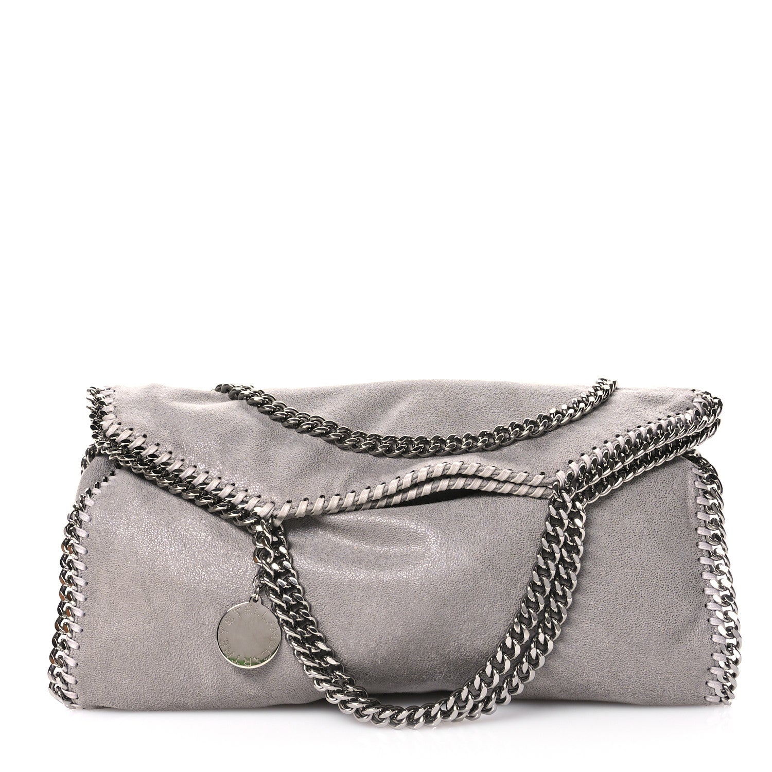 Stella McCartney Shaggy Deer Falabella Fold Over Tote Light Grey 1 of 10