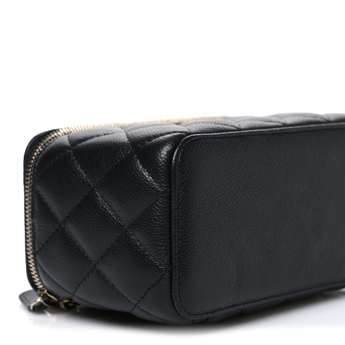 Chanel Caviar Quilted Small Tiny CC Vanity Case With Chain  Black 9 of 11