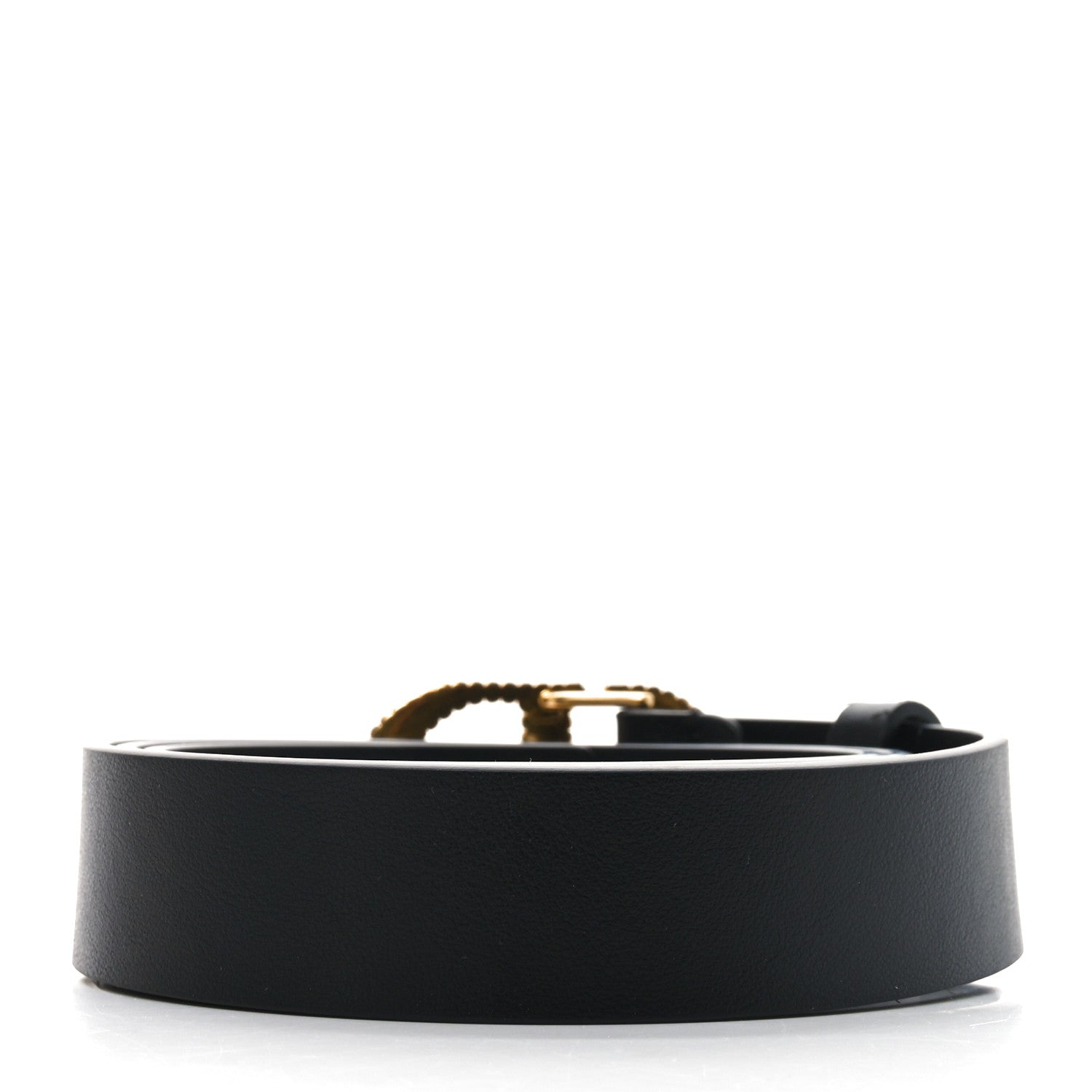 Christian Dior Calfskin Crystal 30 Montaigne Belt 80 32 Black