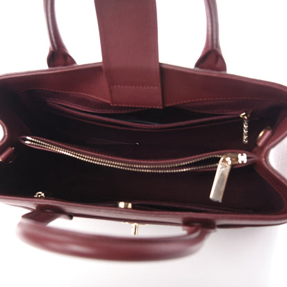 Chanel Grained Calfskin Small Neo Executive Shopper Tote Burgundy 5 of 10