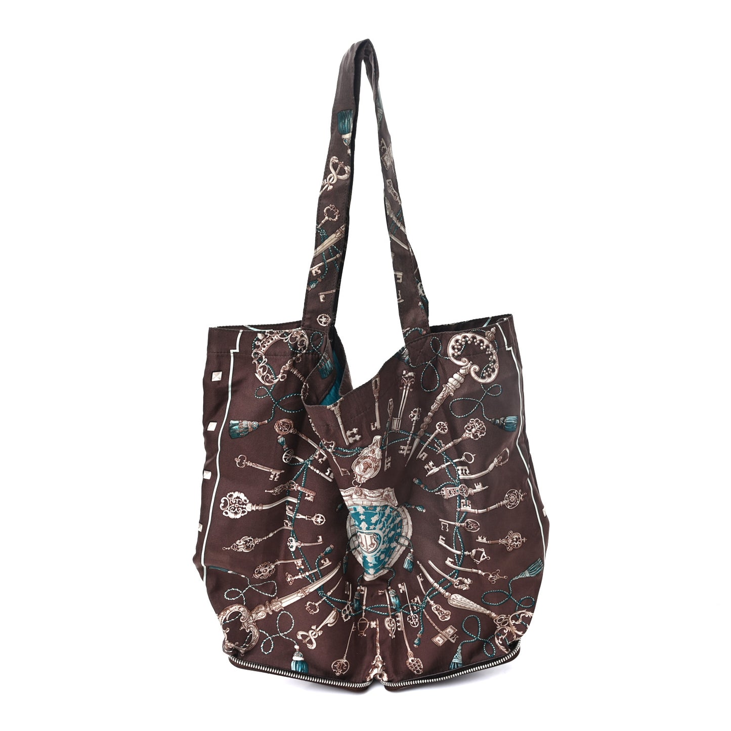 Buffle Silky Pop Les Cles Shopper Tote Chocolate