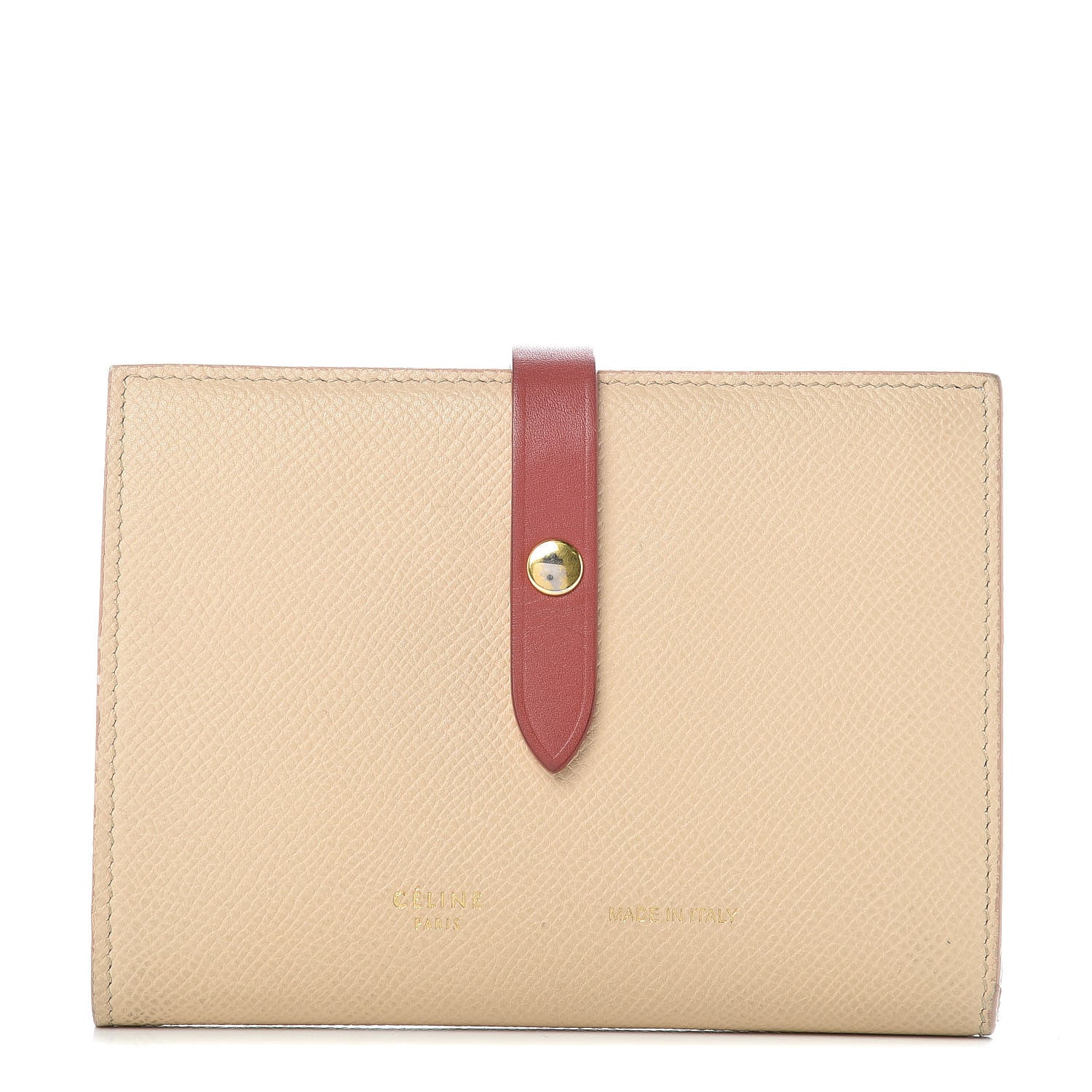 Celine Grained Calfskin Medium Multifunction Strap Wallet 1 of 11