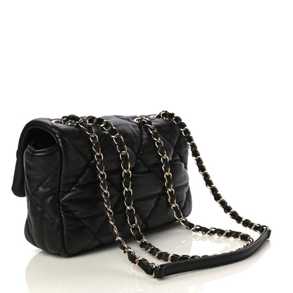 Chanel Calfskin Quilted Medium Bubbly Flap Black 3 of 13