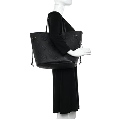 Louis Vuitton Empreinte Monogram Giant Neverfull MM Black 2 of 10