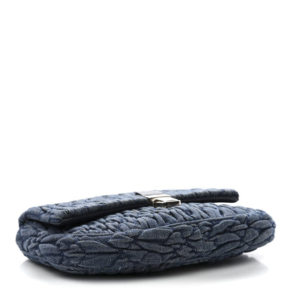 Miu Miu Denim Matelasse Crystal Chain Crossbody Bag Blue 4 of 9