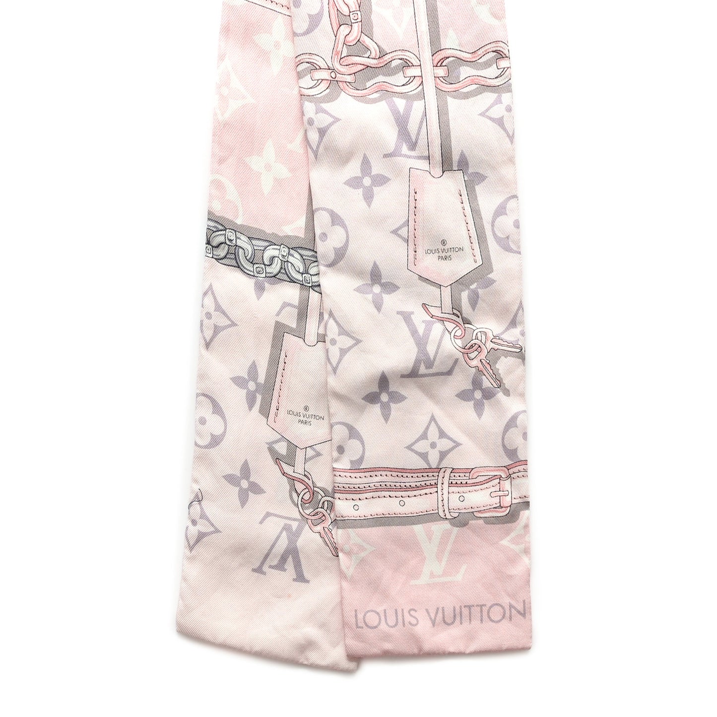 Silk Monogram Confidential Bandeau Light Pink