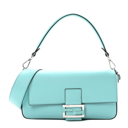 Fendi X TIFFANY Nappa Silver Baguette Blue Tiffany Silver 1 of 11