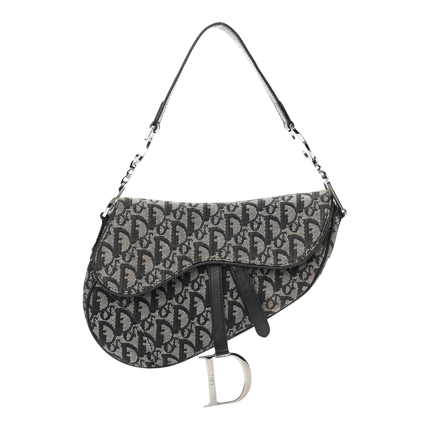 Monogram Saddle Bag Bag Black