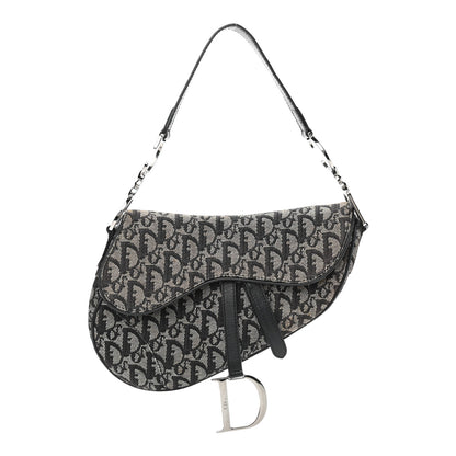 Christian Dior Monogram Saddle Bag Bag Black 1 of 19