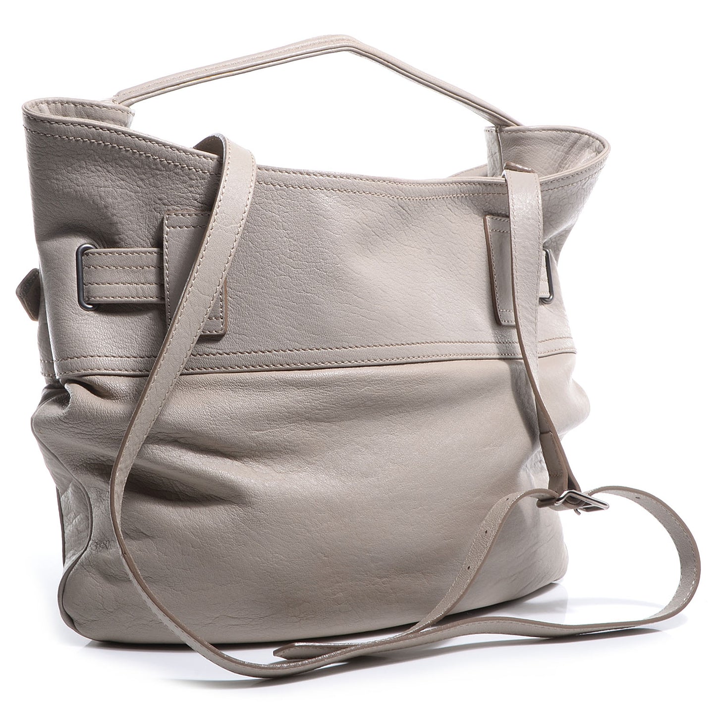 Leather Crompton Tote Grey