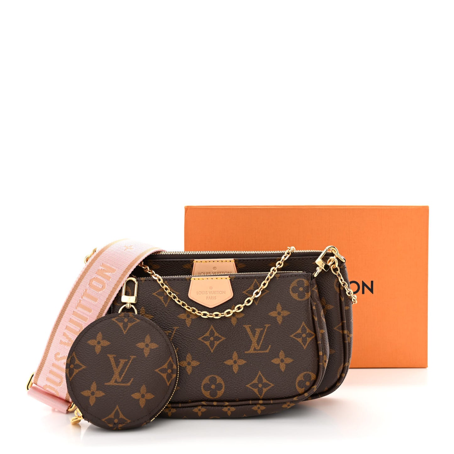 Monogram Multi Pochette Accessories Rose Clair