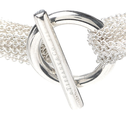 Tiffany Sterling Silver Heart Multi Chain Toggle Necklace 5 of 5
