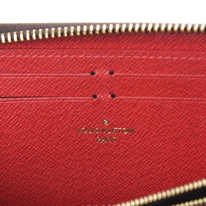 Louis Vuitton Damier Ebene Clemence Wallet Cherry 8 of 9